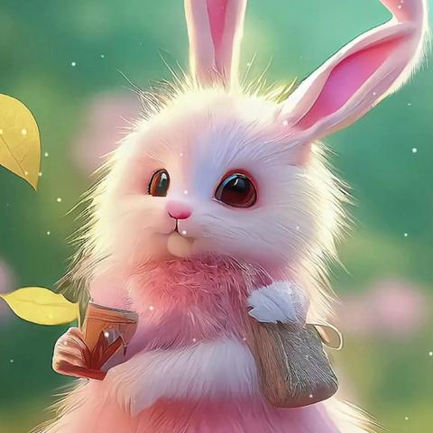 (兔兔图片大全可爱图片卡通图片)可爱突突兔兔兔图图：迷人的小动物世界，让你心情变得甜美