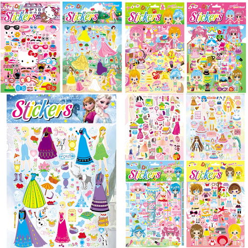 (自制纸娃娃换装游戏 视频)创意DIY手工制作：自制纸娃娃换装 少女风格玩偶制作教程