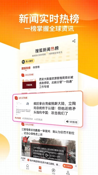 获取最新资讯，尽在搜狐新闻客户端app，快速浏览全球热点事件和新闻报道