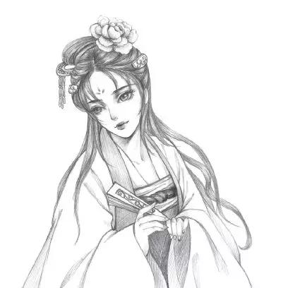 (画古风女子教程视频)一步一步教您如何画古风女子，细致入微的绘画技巧分享