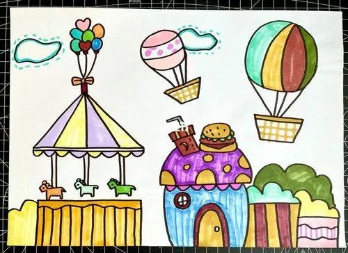 创意涌现：带你探索精灵游乐园的一二年级简笔画绘制技巧与趣味活动