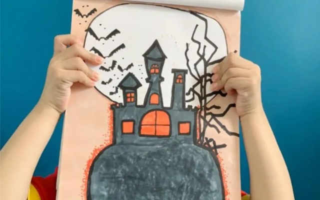 (黑暗城堡简笔画)探秘黑暗城堡：手工制作的神秘建筑艺术