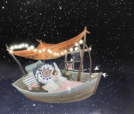 (月亮船载的小小心愿是什么)月亮小船长，带我穿越浩瀚星空的梦想之旅