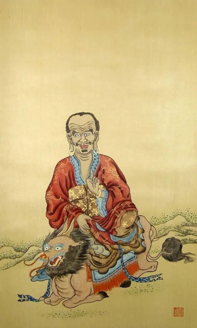 (古代十八罗汉画像)古风画作中最具挑战的题材：十八罗汉劝善图